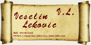 Veselin Leković vizit kartica